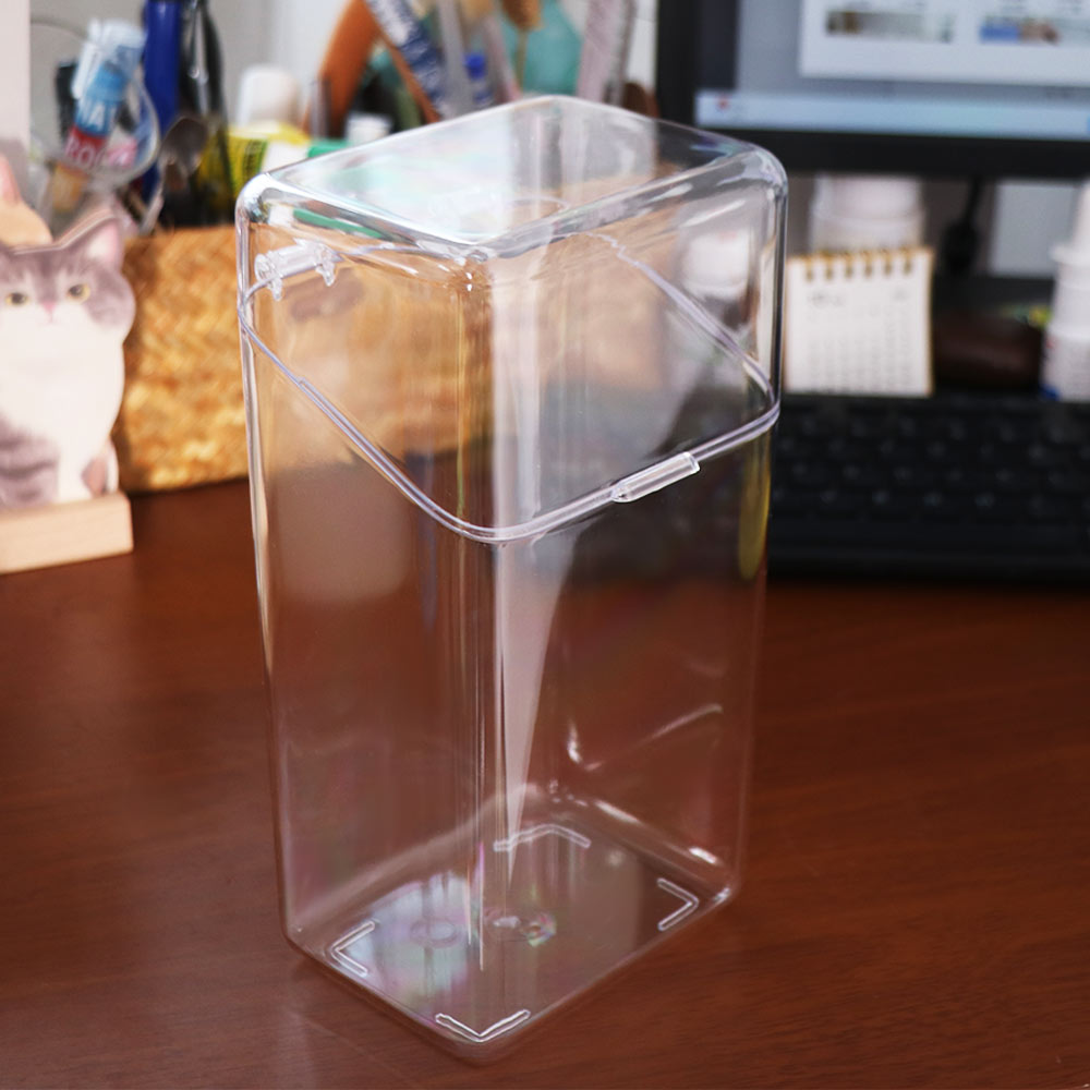 Transparent Straw Storage Box  - đánh giá và giá Face Mask Storage Box