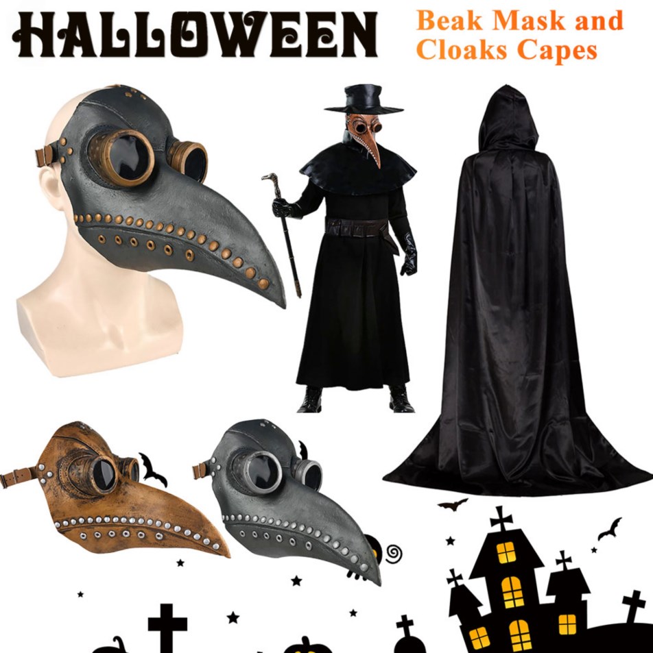 New Halloween Mask and Cloak S - đánh giá và giá Disposable Surgical Mask