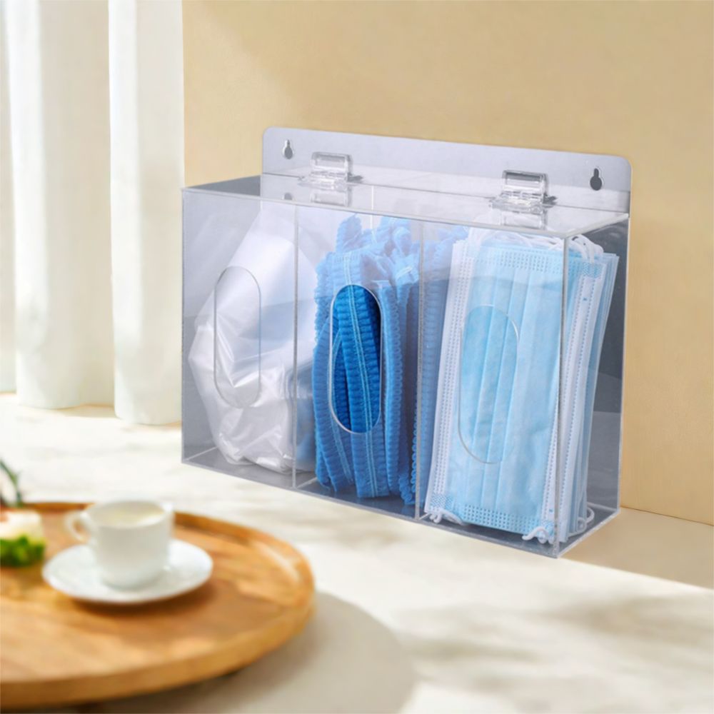 1/2/3 Grids Acrylic Glove Hold - đánh giá và giá Face Mask Storage Box