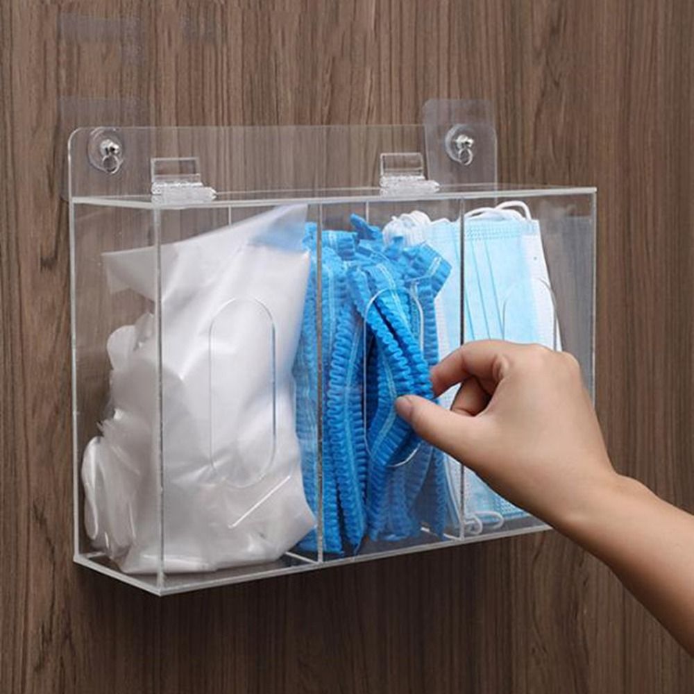 1/2/3 Grids Acrylic Glove Hold - đánh giá và giá Face Mask Storage Box