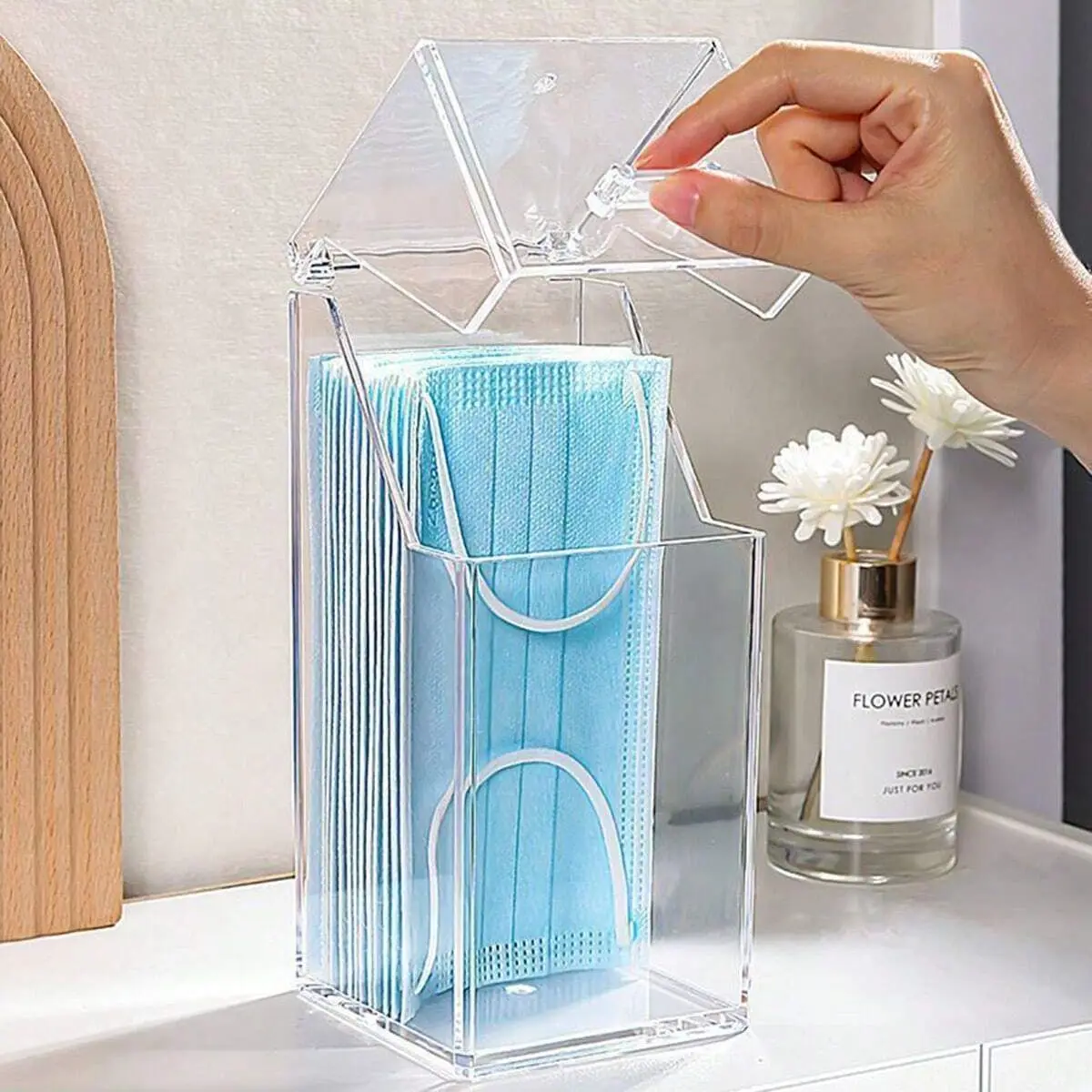 1/2pcs-Transparent Mask Storag - đánh giá và giá Face Mask Storage Box