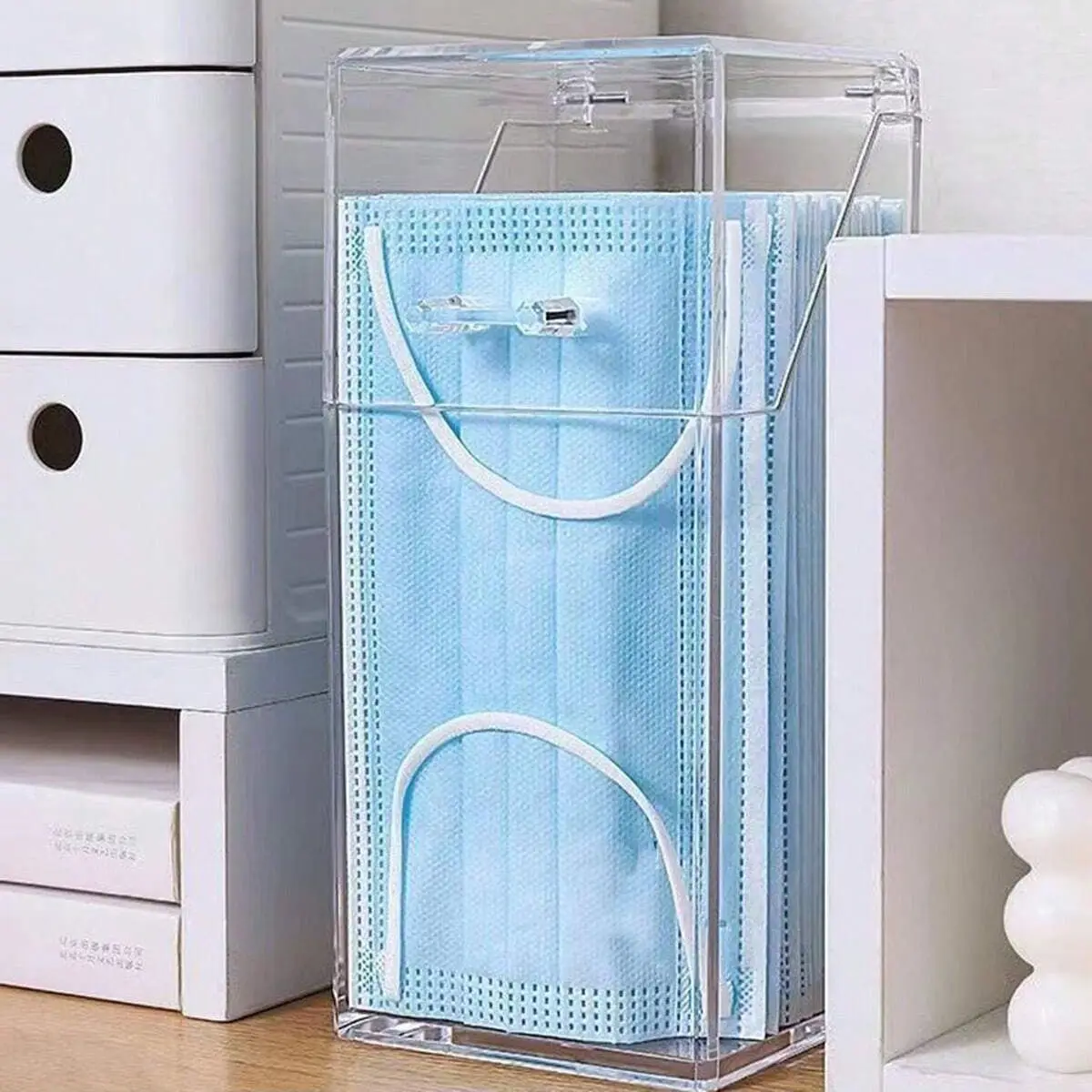 1/2pcs-Transparent Mask Storag - đánh giá và giá Face Mask Storage Box