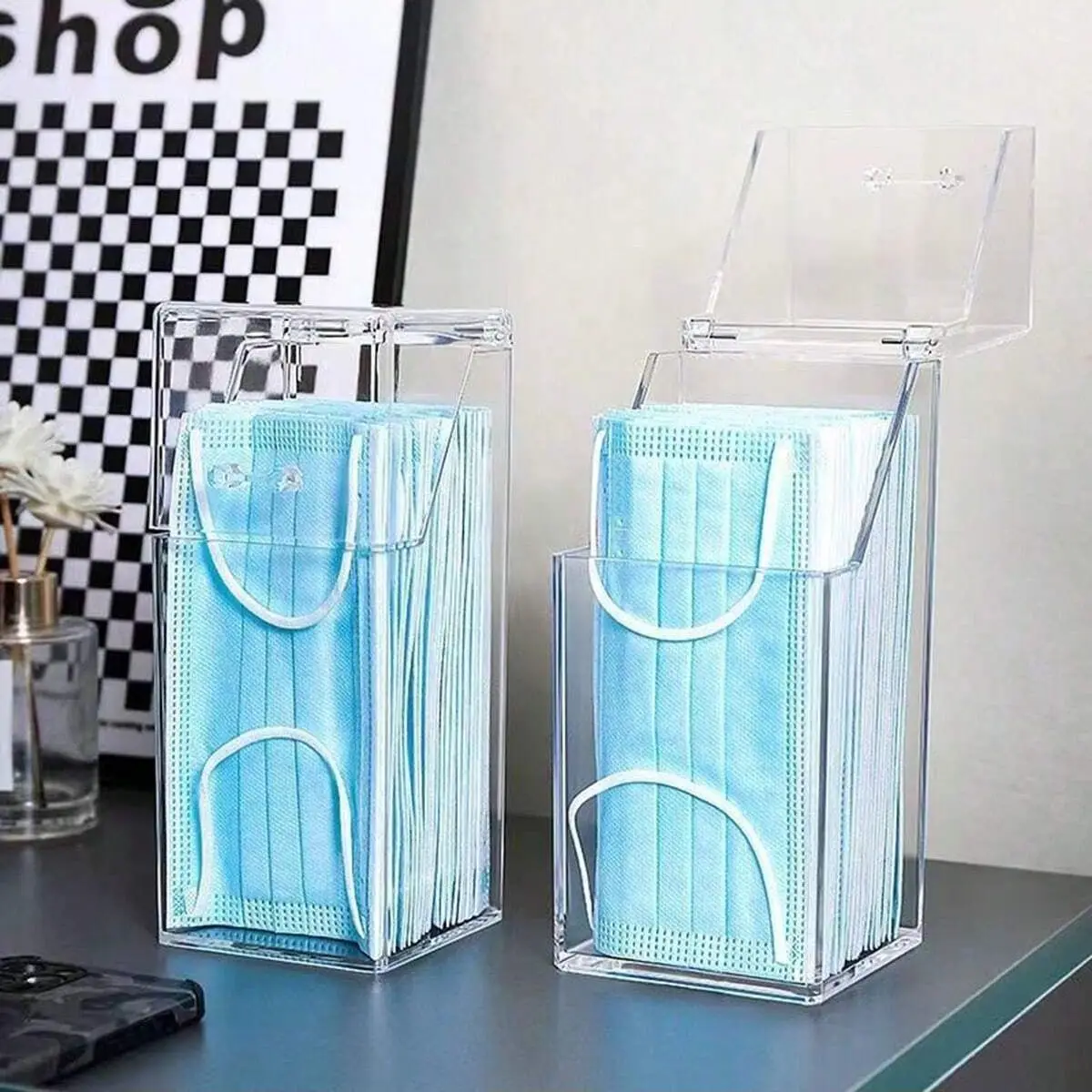 1/2pcs-Transparent Mask Storag - đánh giá và giá Face Mask Storage Box